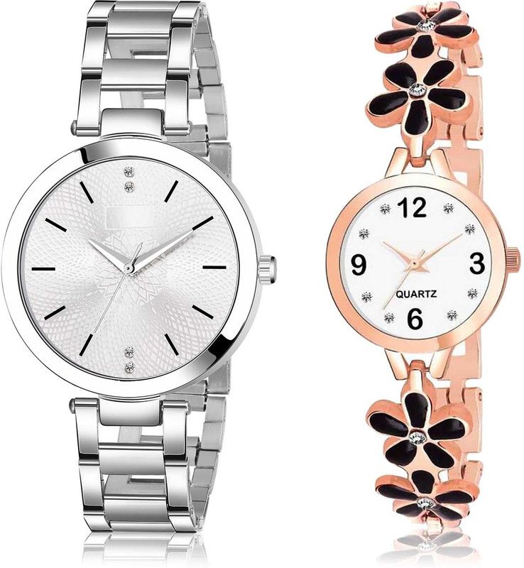 combo watch Analog Watch - For Women Classical Exclusive Chain And Flower Combo Watch For Girls And Women - GM202-G460