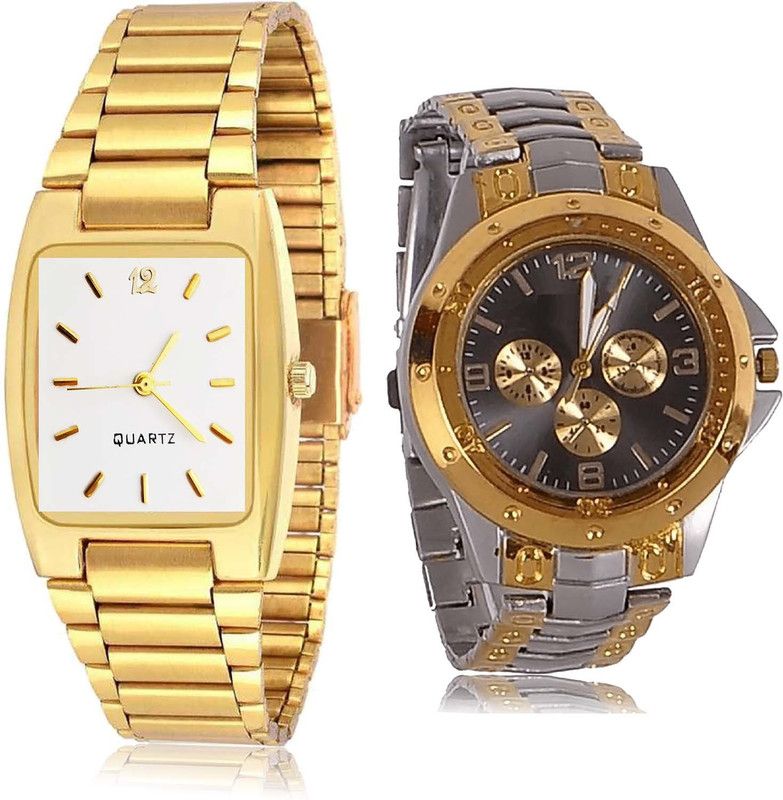 combo watch Analog Watch - For Men Best Collegian Chain Combo Watch For Boys And Men - BRM5-B76