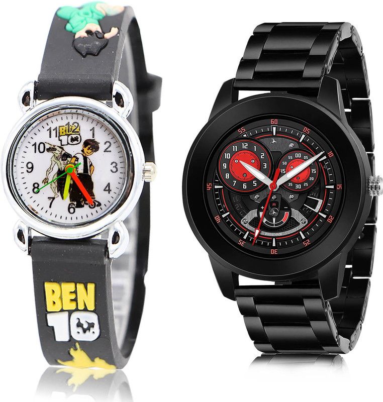 Analog Watch - For Boys Best Technology 2 Watch Combo For Boys And Men - BK85-(37-S-20)