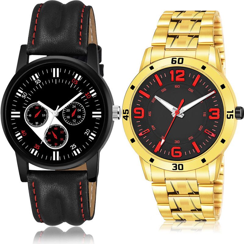 Analog Watch - For Men Brand New High Quality 2 Watch Combo For Boys And Men - B104-(47-S-21)