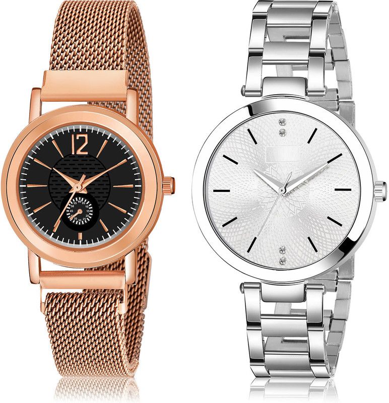 Analog Watch - For Girls Contemporary Unique 2 Watch Combo For Women And Girls - GW38-GM202