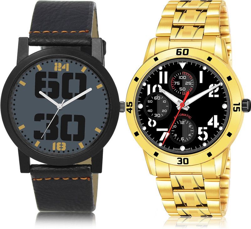 Analog Watch - For Men Best 3D Design 2 Watch Combo For Boys And Men - BL46.47-(51-S-21)