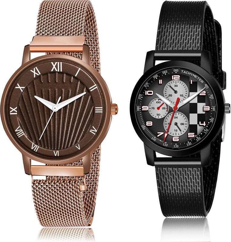 Analog Watch - For Girls Contemporary Designer 2 Watch Combo For Women And Girls - G519-(15-L-10)