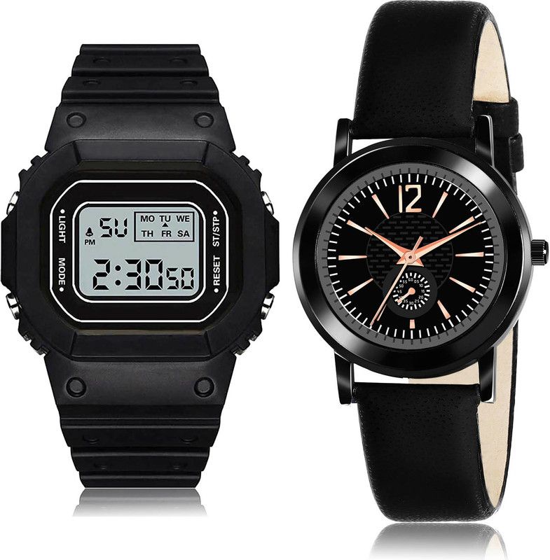 Analog-Digital Watch - For Girls Modern Model 2 Watch Combo For Women And Girls - DG28-GW10