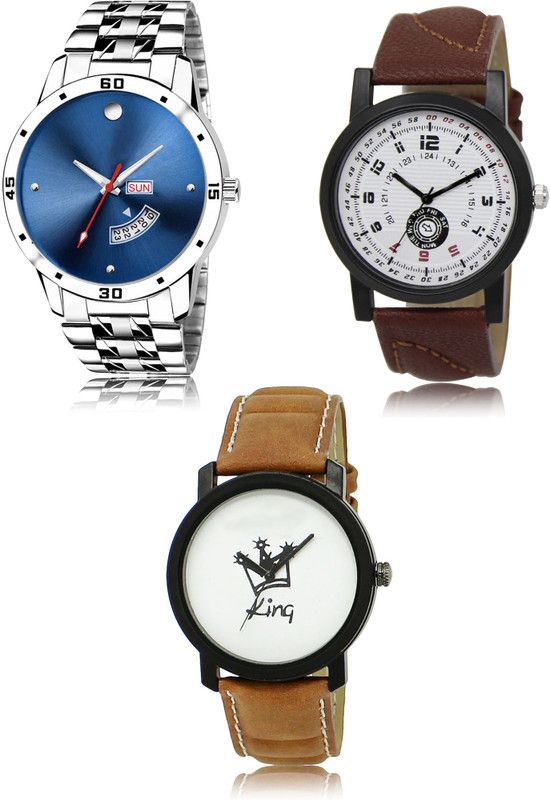 New latest Designer Combo of 3 Analog Watch - For Men 105-11-18
