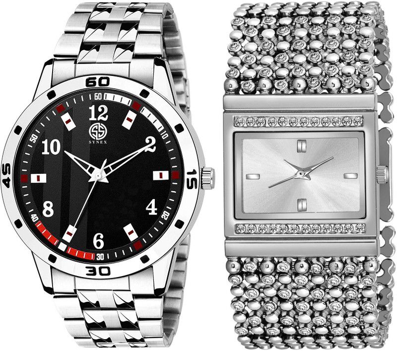 Analog Watch - For Men & Women D-4140|Pack of 2 Couple Combo New Sleek Look
