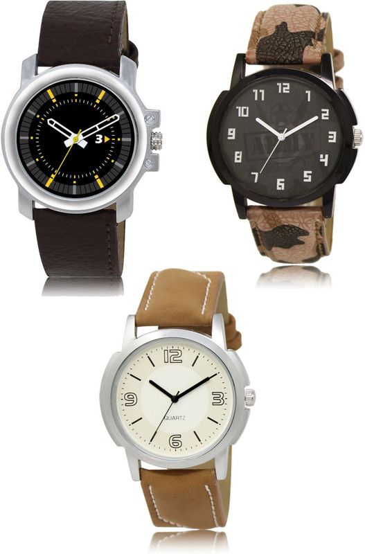 New latest Designer Combo of 3 Analog Watch - For Men 44-03-16