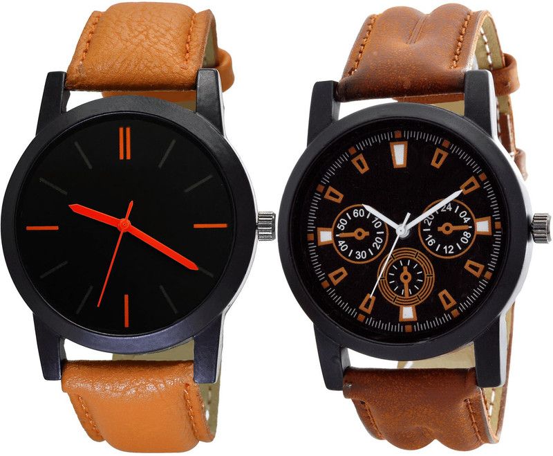 combo watch Analog Watch - For Boys Best Quartz Analogue Brown Color Boys And Men Watch - B112-B30 (Combo Of 2 )