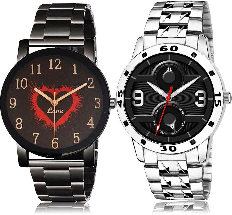 Analog Watch - For Men Contemporary Traditional 2 Watch Combo For Boys And Men - BCPL18-(28-S-19)