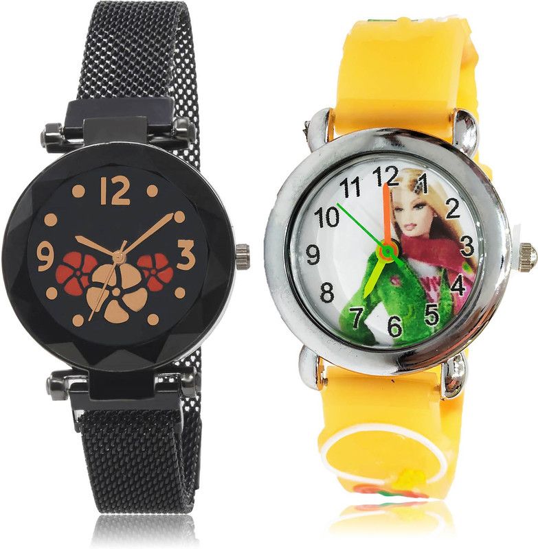 Analog Watch - For Girls Modish Chronograph 2 Watch Combo For Women And Girls - G652-GC50
