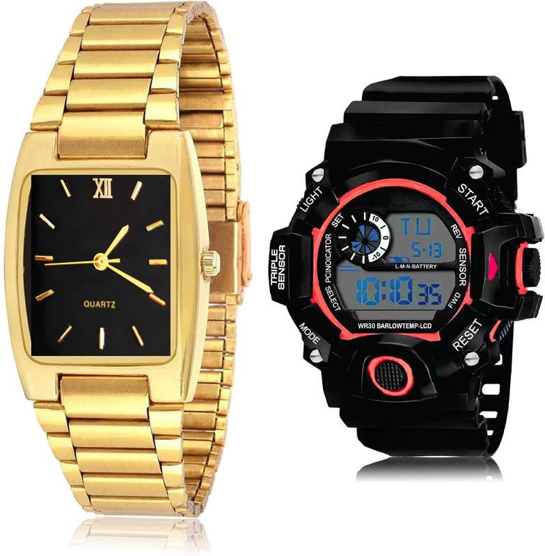 Analog-Digital Watch - For Men Love 2 Watch Combo For Boys And Men - BCPL34-BC26