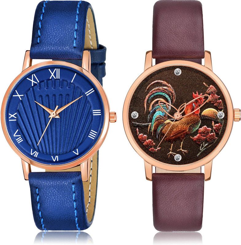 Analog Watch - For Women Contemporary 3D Design 2 Watch Combo For Women And Girls - GW52-GM369