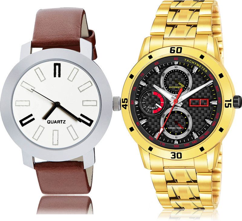 Analog Watch - For Men New Wrist 2 Watch Combo For Boys And Men - B44-(60-S-21)