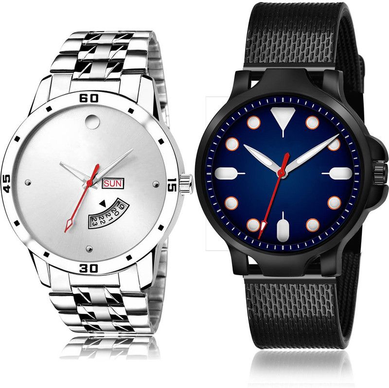 Analog Watch - For Men Treading Party Wedding 2 Watch Combo For Boys And Men - BL46.103-(65-S-10)