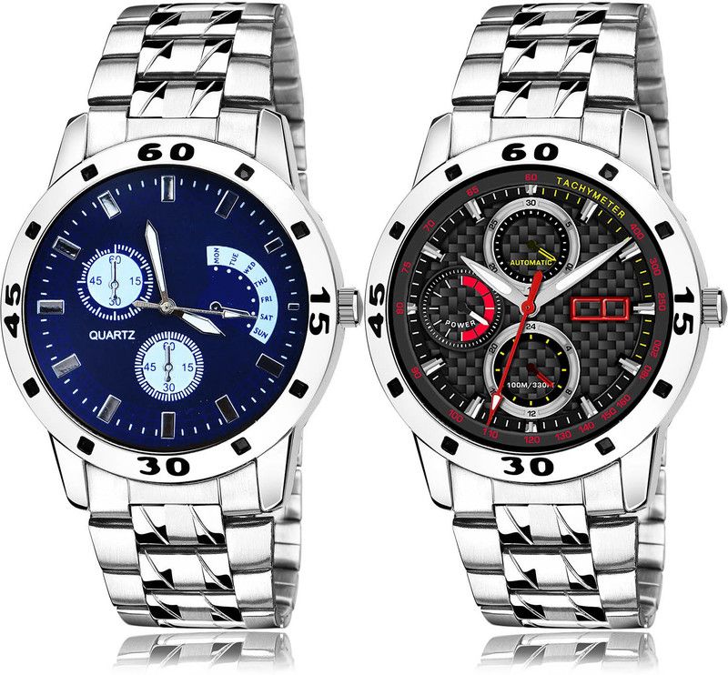 Analog Watch - For Men Best Fancy 2 Watch Combo For Boys And Men - B84-(60-S-19)