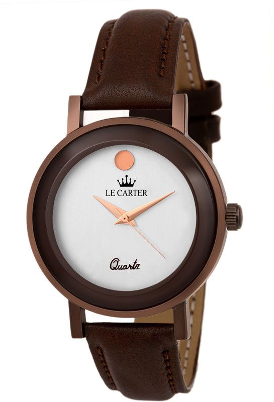 Leather Strap Stylish Analog Watch - For Girls LCW-9001