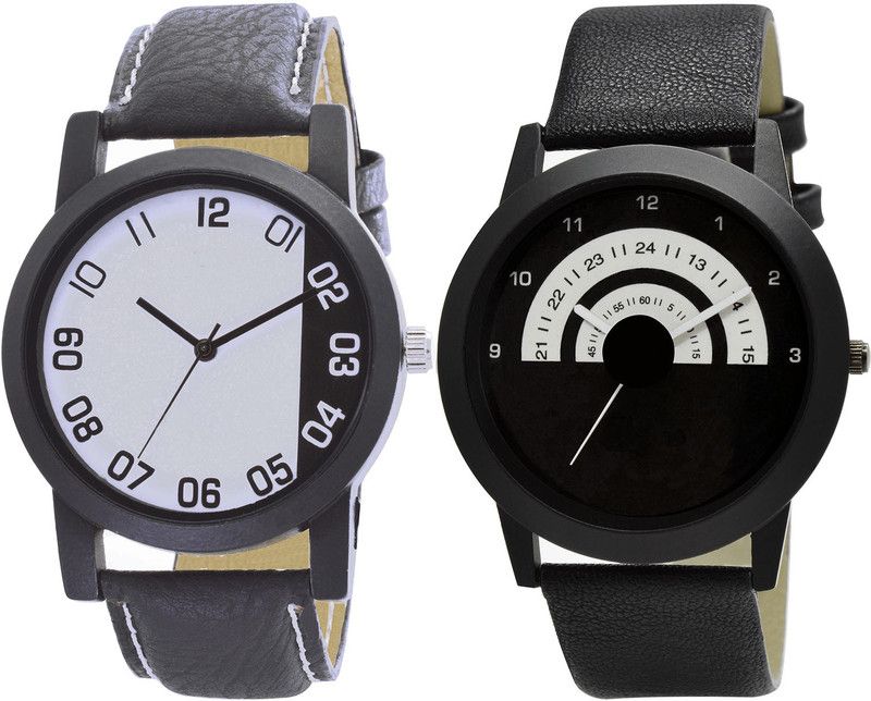 combo watch Analog Watch - For Girls New Quartz Analogue Black Color Boys And Men Watch - B41-B48 (Combo Of 2 )