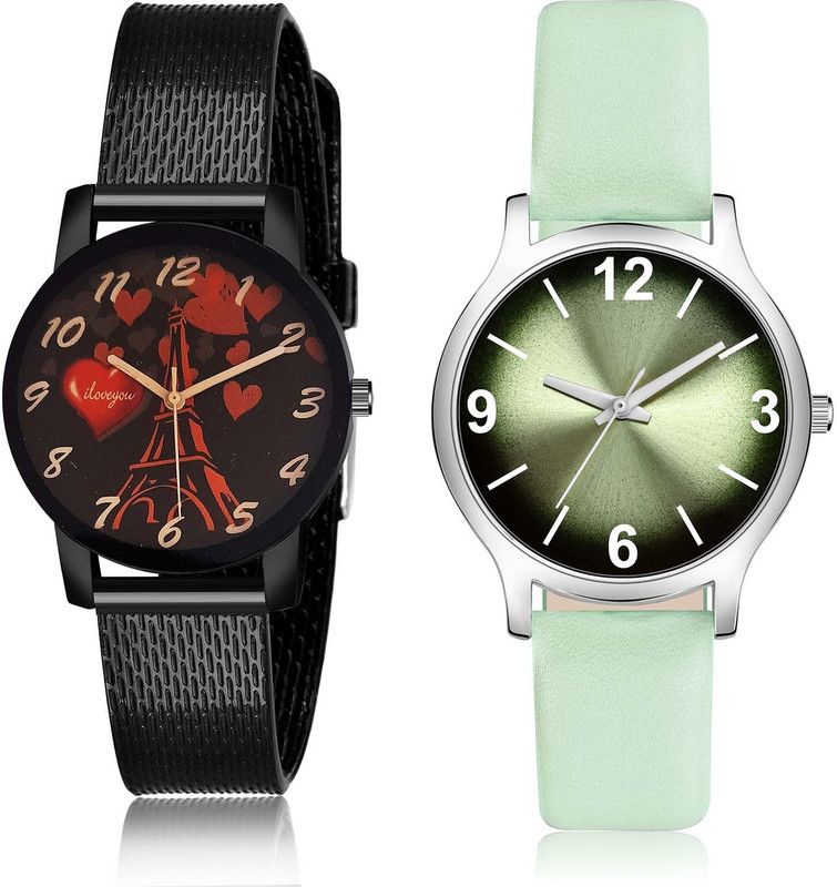 combo watch Analog Watch - For Girls Brand New Heart I Love You 2 Watch Combo For Girls And Women - G533-GM351