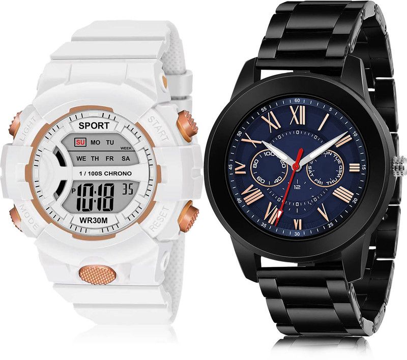 Analog Watch - For Boys Brand New Collegian 2 Watch Combo For Boys And Men - DG37-(62-S-20)