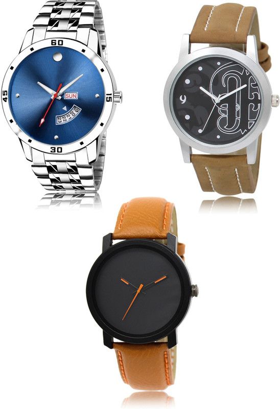 New latest Designer Combo of 3 Analog Watch - For Men 105-14-20