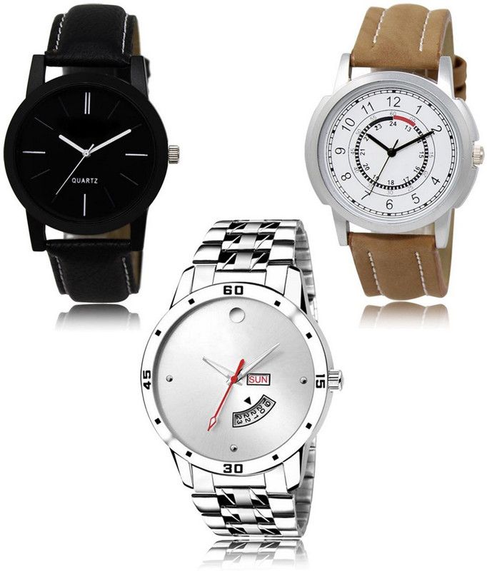 New latest Designer Combo of 3 Analog Watch - For Men LR-05-17-103