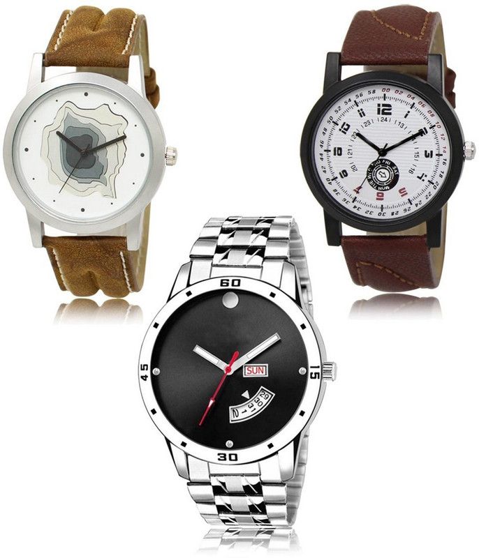 New latest Designer Combo of 3 Analog Watch - For Men LR-09-11-104
