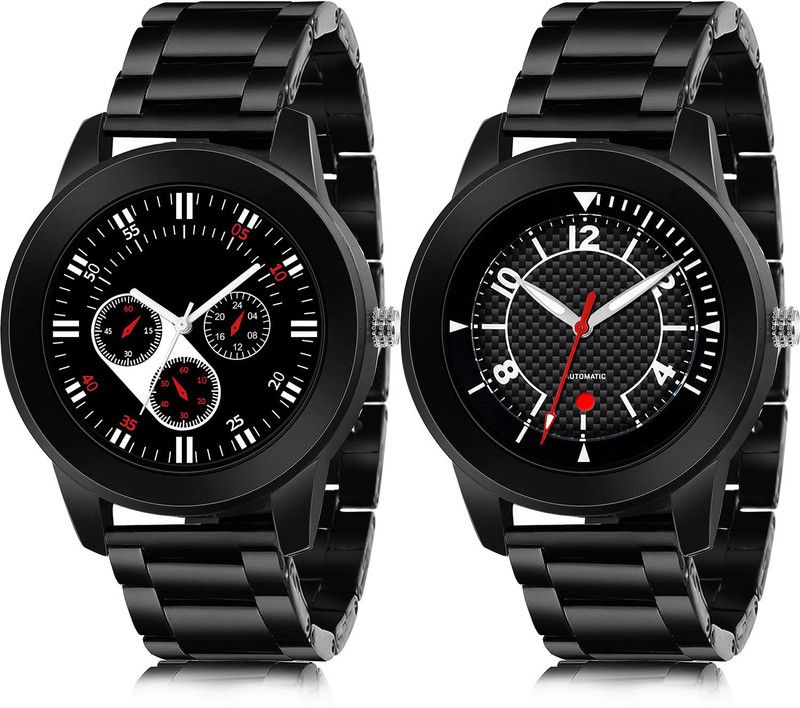 Analog Watch - For Men Modern 3D Design 2 Watch Combo For Boys And Men - B948-(66-S-20)