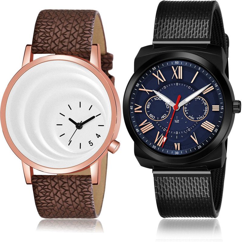Analog Watch - For Men Classical Gift 2 Watch Combo For Boys And Men - BM16-(62-S-10)