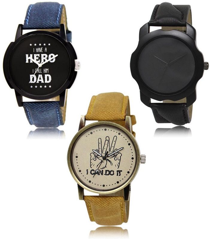 New latest Designer Combo of 3 Analog Watch - For Men LR-07-22-30