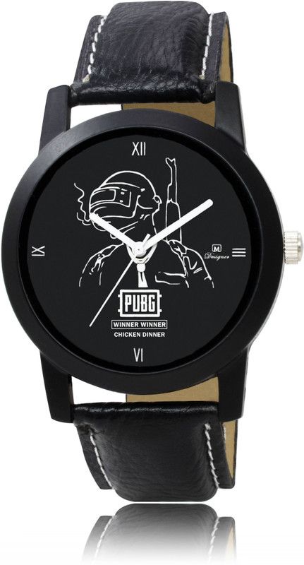 Analog Watch - For Men PUBG Analogue leather belt watch for men & Boys - Winner Winner Chicken Dinner