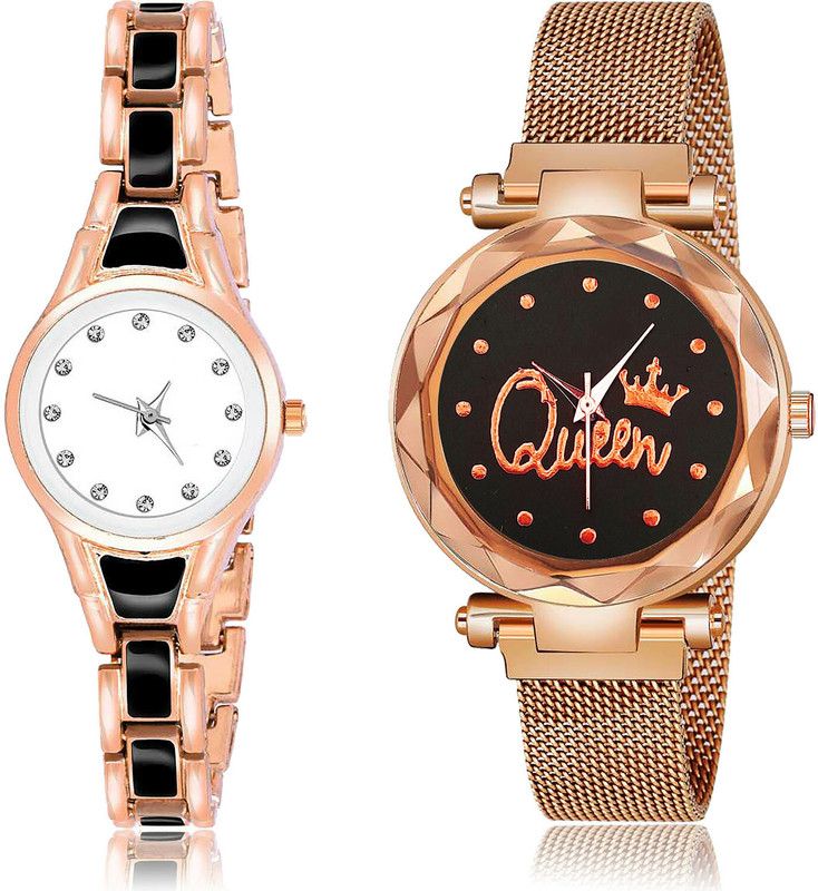 Analog Watch - For Women Modern Valentine 2 Watch Combo For Women And Girls - G595-G538