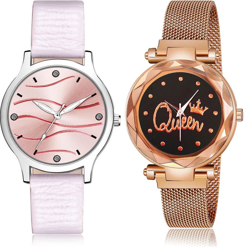 Analog Watch - For Women Contemporary High Quality 2 Watch Combo For Women And Girls - GM387-G538