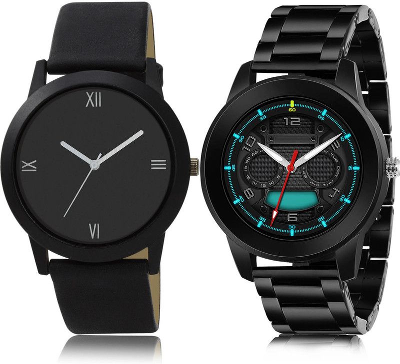 Analog Watch - For Men Modish Love 2 Watch Combo For Boys And Men - B163-(58-S-20)