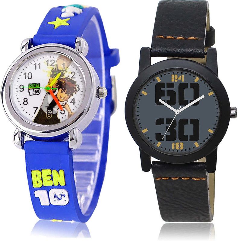 combo watch Analog Watch - For Girls Modern Heart Ben 10 Kids And Wife 2 Watch Combo For Girls And Women - GC89-GL251