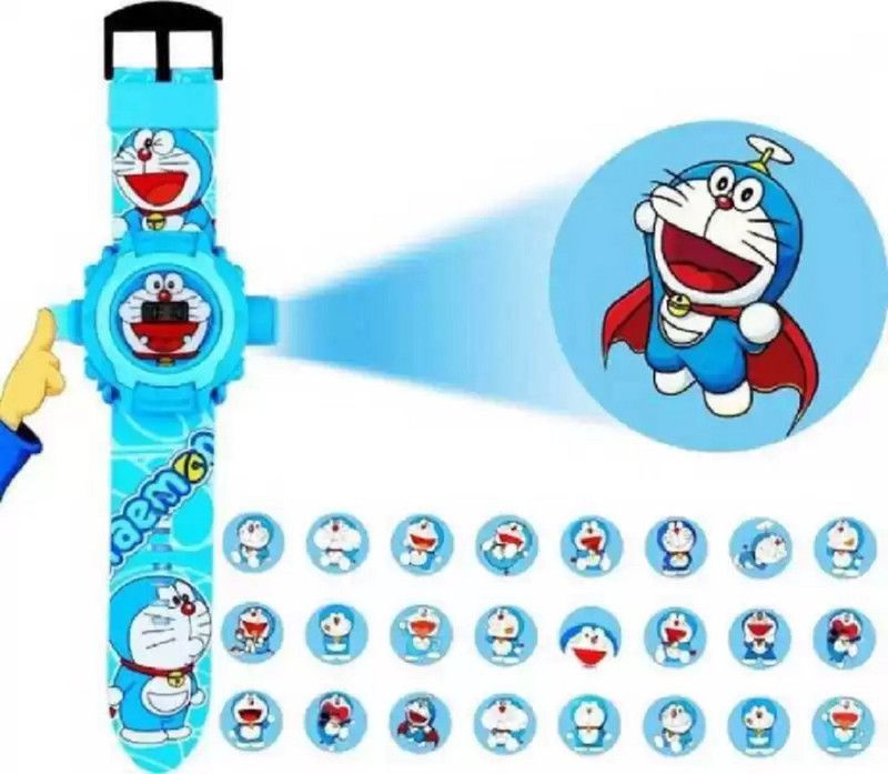 Digital Watch - For Boys & Girls cartoon character super heroes avengers kids favourite projector