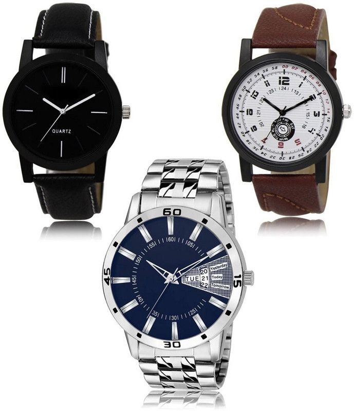 New latest Designer Combo of 3 Analog Watch - For Men LR-05-11-102