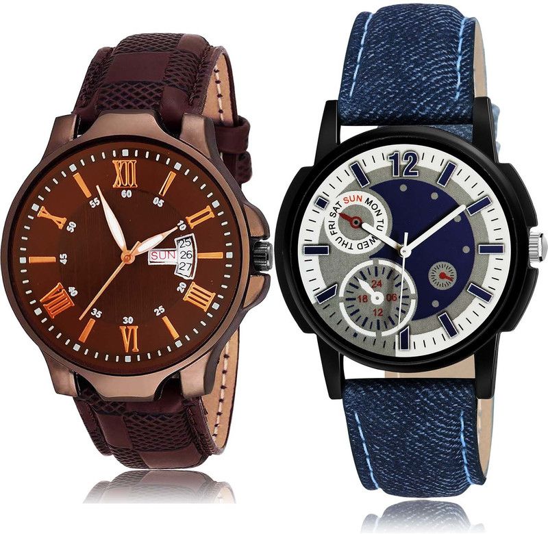 combo watch Analog Watch - For Men & Women Latest Love Day And Date Combo Watch For Boys And Men - BRM2-B662