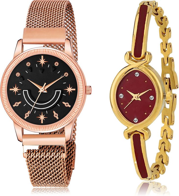 Analog Watch - For Girls Modern Quartz 2 Watch Combo For Women And Girls - GW71-G122