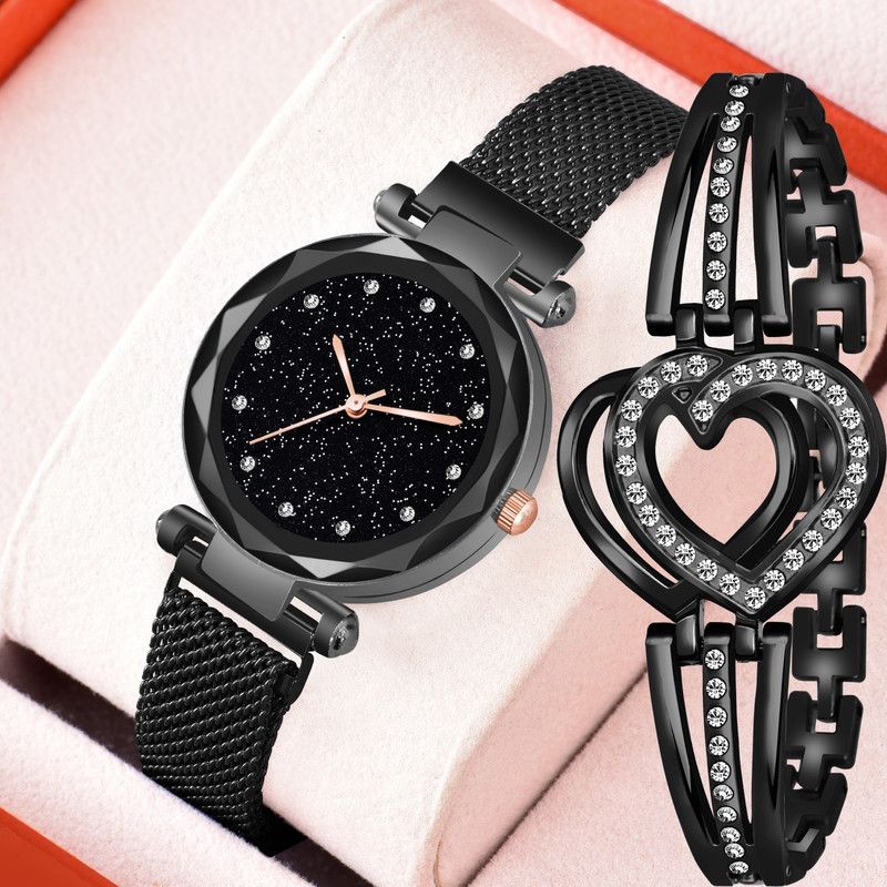 Analog Watch - For Girls Magnet 12D with Heart