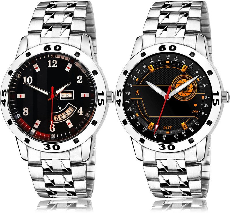 Analog Watch - For Men Brand New Collection 2 Watch Combo For Boys And Men - B190-(52-S-19)