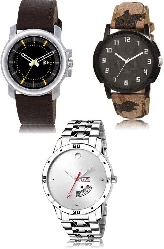 New latest Designer Combo of 3 Analog Watch - For Men 44-03-103