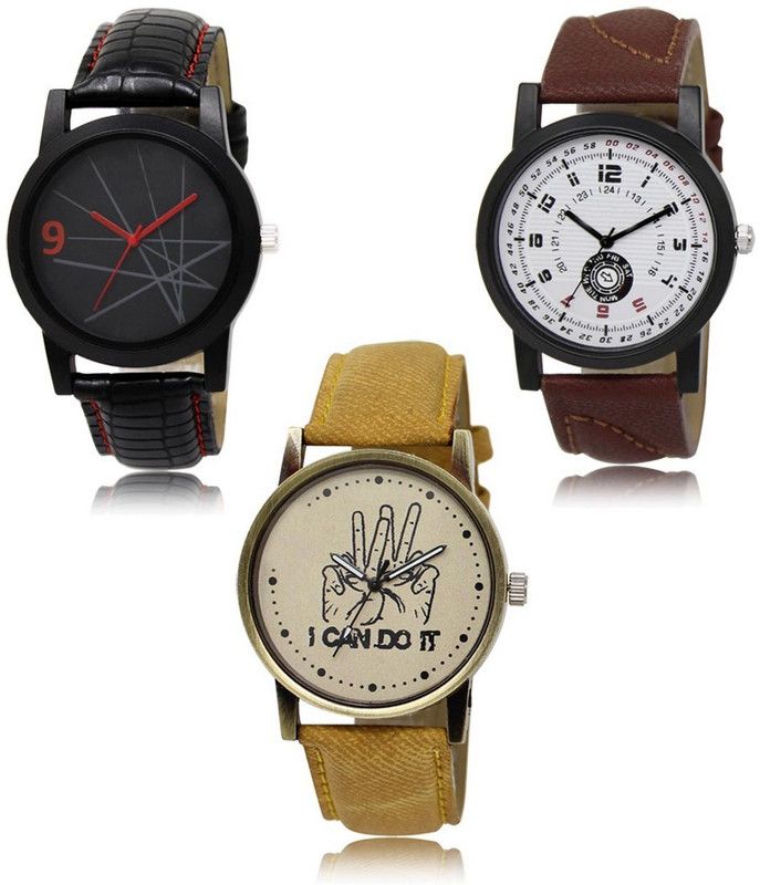 New latest Designer Combo of 3 Analog Watch - For Men LR-08-11-30