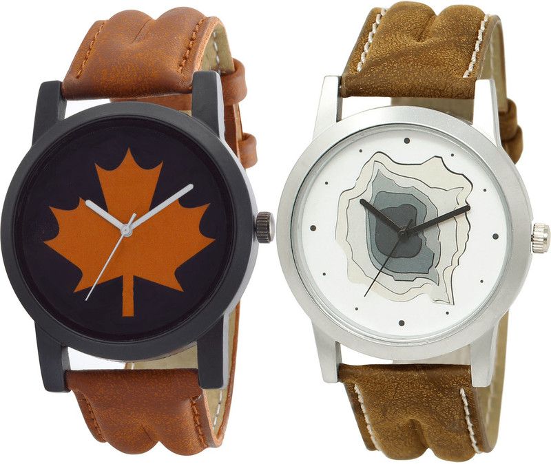 combo watch Analog Watch - For Girls Modern Gift Analogue Brown Color Boys And Men Watch - B34-BL46.9 (Combo Of 2 )