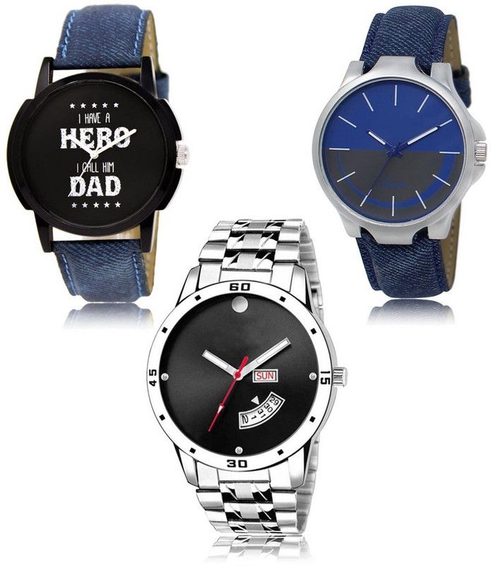 New latest Designer Combo of 3 Analog Watch - For Men -07-24-104
