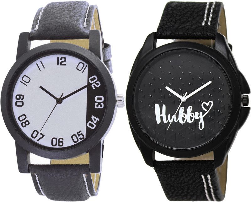 combo watch Analog Watch - For Men Brand New Casual Hubby Analogue Black Color Boys And Men Watch - B41-BL46.31 (Combo Of 2 )