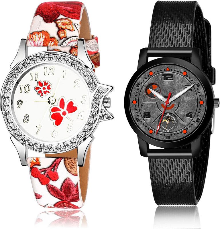 Analog Watch - For Girls Contemporary Fashion 2 Watch Combo For Women And Girls - G409-(13-L-10)