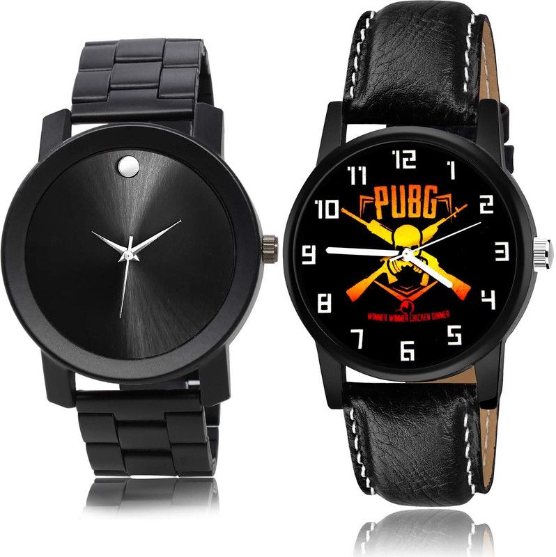 combo watch Analog Watch - For Boys & Girls New Love Chain Watch And Pubg Military Army Watch - B777-B625 (Combo Of 2 )