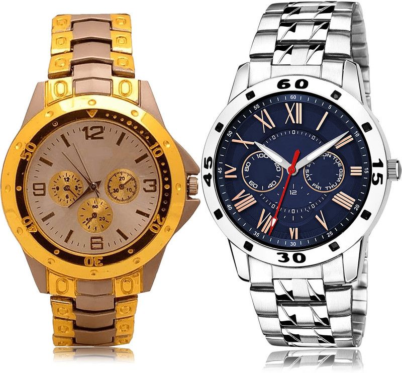 Analog Watch - For Men Modish Collection 2 Watch Combo For Boys And Men - B74-(62-S-19)