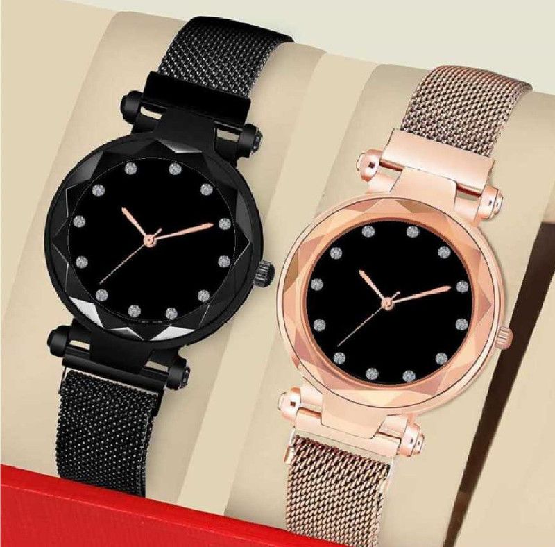 Analog Watch - For Girls LS -143 Premium Design Combo Multicolor Pack Of 2 Analog Women Watch Analog Watch - For Girls
