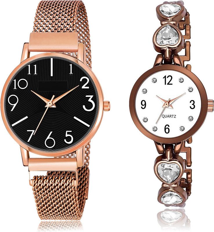 Analog Watch - For Women Modern Quartz 2 Watch Combo For Women And Girls - GW59-G500